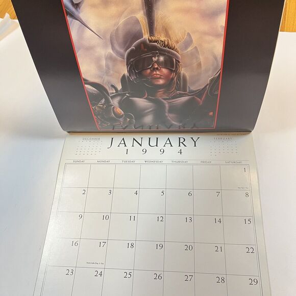 Heavy Metal 1994 Calendar Rowena Goodfellow Royo Vintage Fantasy Art Pin Ups - Picture 3 of 16
